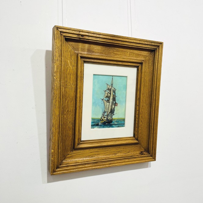 'Tallship at Sea' by artist Malcolm Cheape